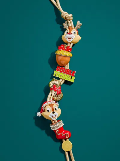 Baublebar Disney Chip ‘n Dale Friends Forever Bag Charm In Gold