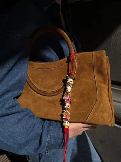 Baublebar Disney Christmas Friends Forever Bag Charm In Red