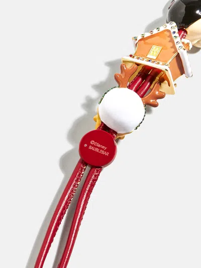 Baublebar Disney Christmas Friends Forever Bag Charm In Red