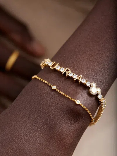 Baublebar Disney Custom Tennis Bracelet In Gold
