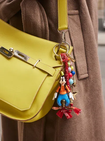 Baublebar Disney Goofy Classic Enamel Bag Charm In Gold