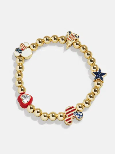 Baublebar Disney Mickey Mouse Americana Charm Bracelet In Gold