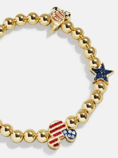 Baublebar Disney Mickey Mouse Americana Charm Bracelet In Gold