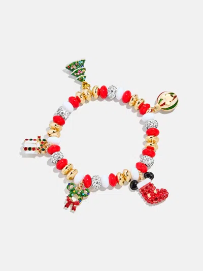 Baublebar Disney Mickey Mouse Christmas Charm Bracelet In Gold