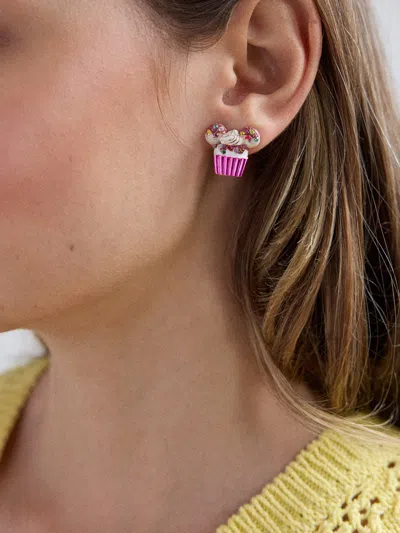Baublebar Disney Mickey Mouse Cupcake Earrings In Pink