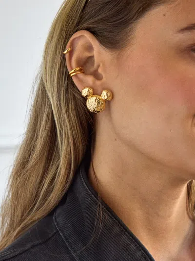 Baublebar Disney Mickey Mouse Domed Earrings In Gold