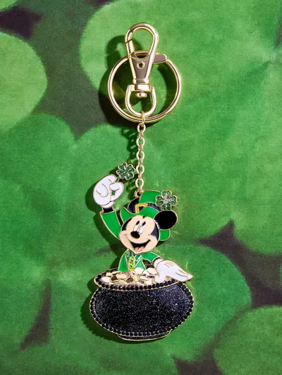 Baublebar Disney Mickey Mouse Pot O' Gold 2d Bag Charm In Green