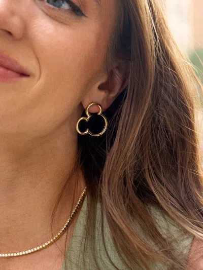 Baublebar Disney Mickey Mouse Puffy Studs In Gold