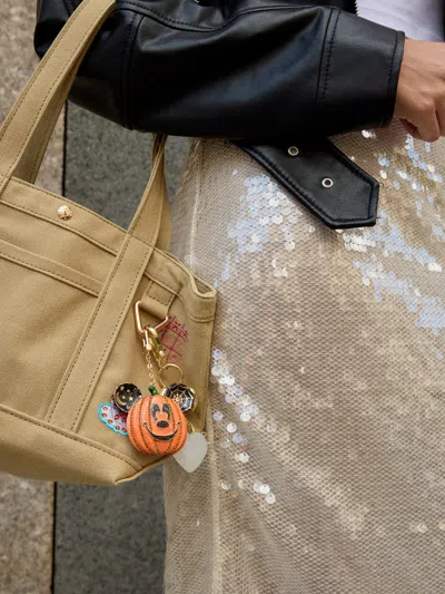 Baublebar Disney Mickey Mouse Pumpkin Bag Charm In Orange