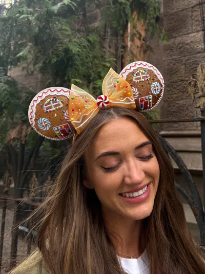 Baublebar Disney Minnie Mouse Gingerbread Ears Headband In Yellow