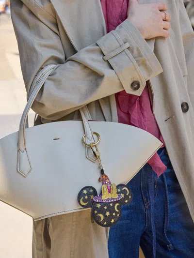 Baublebar Disney Minnie Mouse Halloween Witch Puff Bag Charm In Black