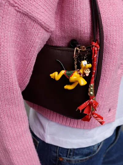 Baublebar Disney Pluto Reindeer Bag Charm In Yellow