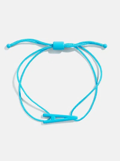 Baublebar East West Initial Cord Bracelet In Blue
