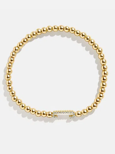 Baublebar East West Initial Pisa Bracelet In Gold