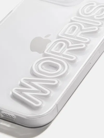 Baublebar Fine Line Custom Iphone Case In White