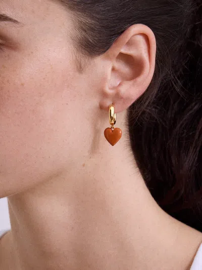 Baublebar Game Day Heart Drop Earrings In Gold