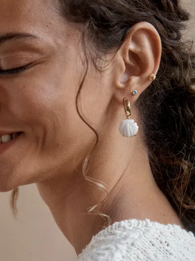Baublebar Genevieve Seashell Earrings In Brown