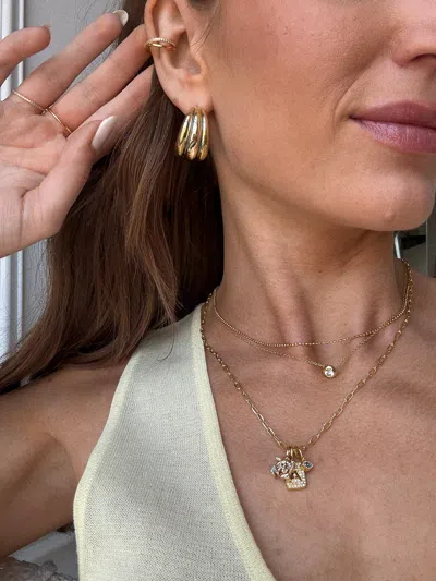 Baublebar Gina Hoop Earrings In Gold