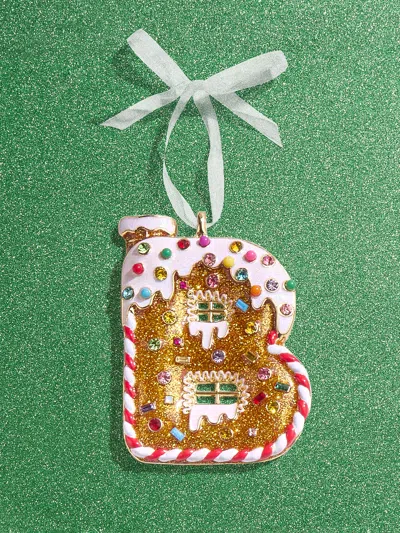 Baublebar Gingerbread Initial Ornament In Multi