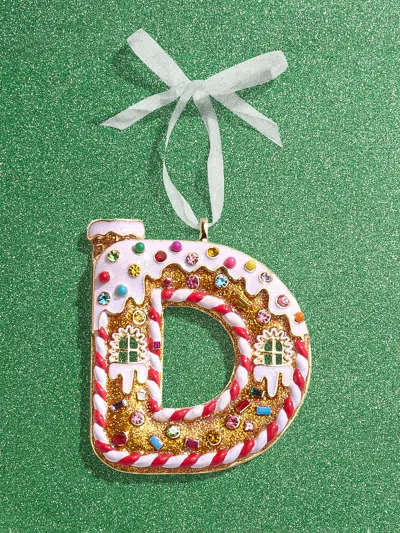 Baublebar Gingerbread Initial Ornament In Multi