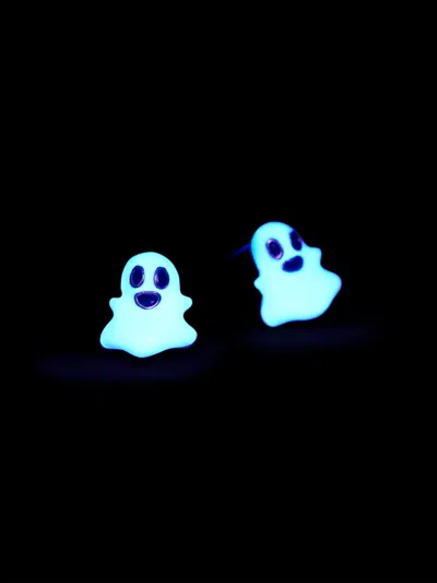 Baublebar Glow-in-the-dark Ghost Stud Earrings In White