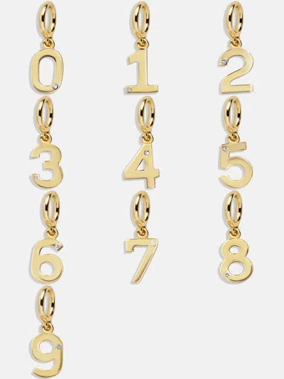 Baublebar Gold Number Cluster Charm In Brown
