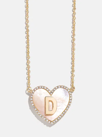 Baublebar Heart Initial Pendant Necklace In Brown