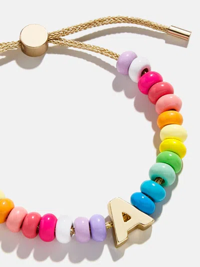 Baublebar Initial Beaded Slider Bracelet In Multi