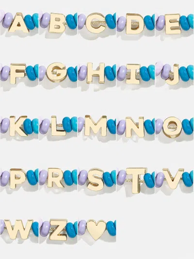 Baublebar Initial Beaded Slider Bracelet In Multi