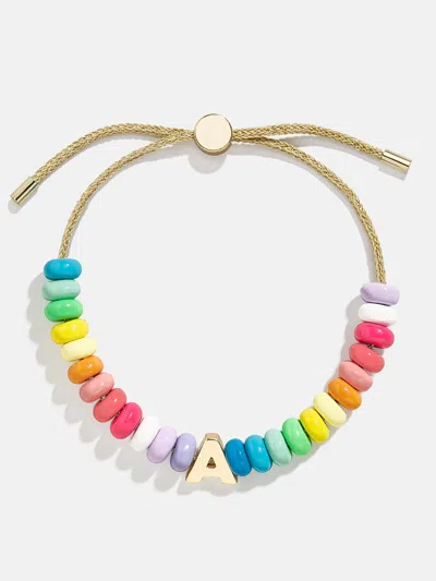 Baublebar Initial Beaded Slider Bracelet In Multi