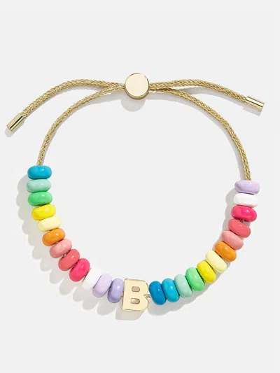Baublebar Initial Beaded Slider Bracelet In Multi