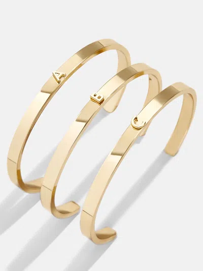 Baublebar Initial Cuff Bracelet In Gold