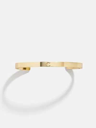Baublebar Initial Cuff Bracelet In Gold
