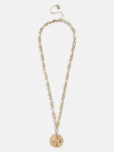 Baublebar Initial Custom Medallion Necklace In Gold