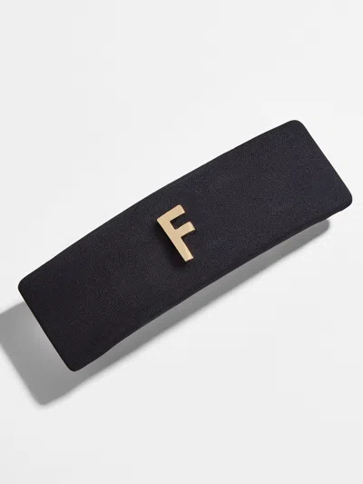 Baublebar Initial Hair Barrette In Black
