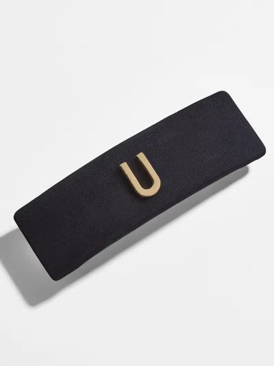 Baublebar Initial Hair Barrette In Black