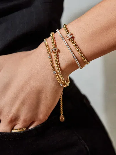 Baublebar Initial Pisa Bracelet In Gold