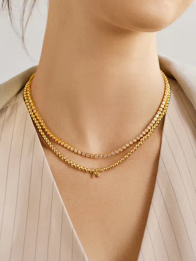 Baublebar Initial Pisa Necklace In Gold
