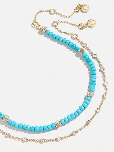 Baublebar Irina Semi-precious Anklet Set In Gold