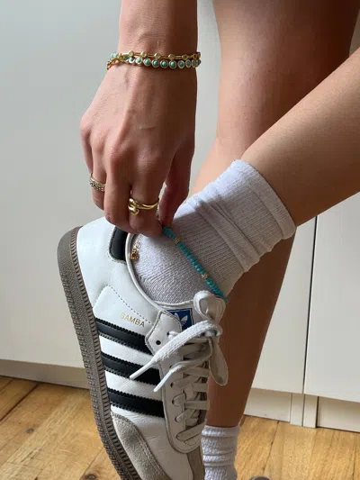 Baublebar Irina Semi-precious Anklet Set In Gold