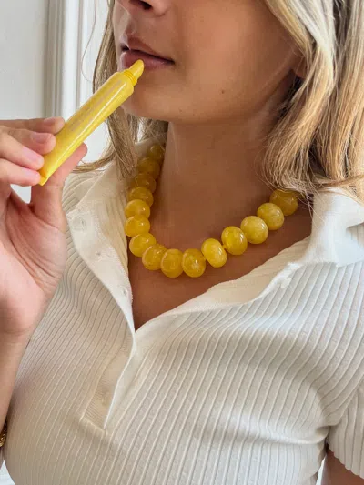 Baublebar Joan Semi-precious Necklace In Yellow