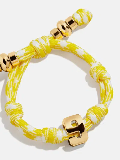 Baublebar Knotty Varsity Number Custom Bracelet In Yellow