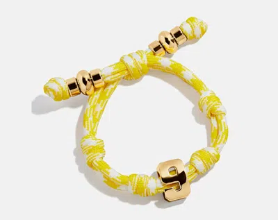 Baublebar Knotty Varsity Number Custom Bracelet In Yellow