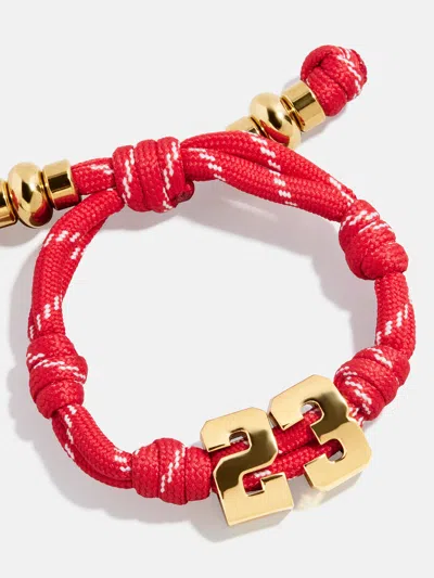 Baublebar Knotty Varsity Number Custom Bracelet In Red
