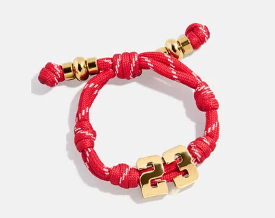 Baublebar Knotty Varsity Number Custom Bracelet In Red