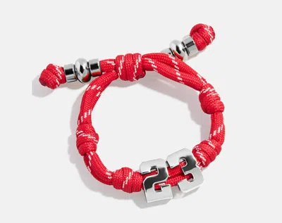 Baublebar Knotty Varsity Number Custom Bracelet In Red