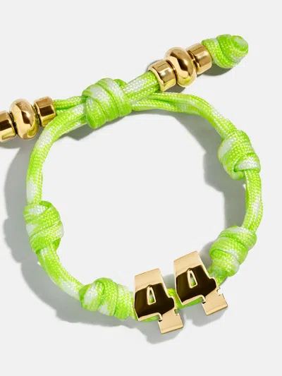Baublebar Knotty Varsity Number Custom Bracelet In Green