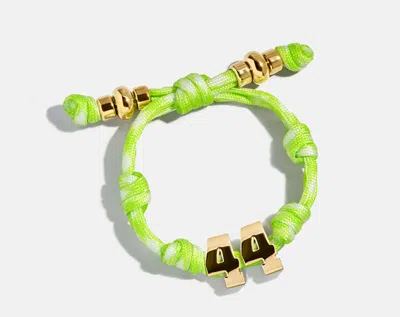 Baublebar Knotty Varsity Number Custom Bracelet In Green