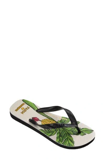 Havaianas Farm Banana Tree Water Resistant Flip Flop In Multi