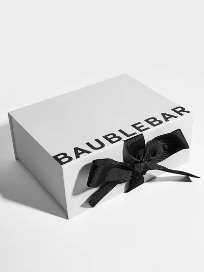 Baublebar Large White Gift Box With Bow In Black